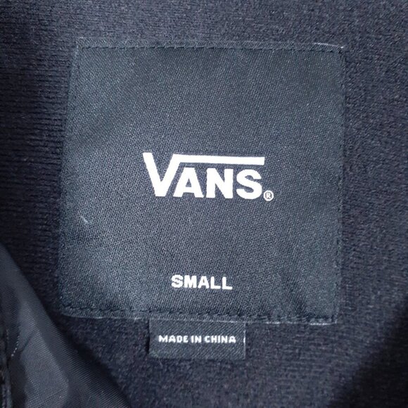 Vans Mens Torrey Coaches Jacket S Lined Windbreaker Skateboard Black 112 - Picture 5 of 6